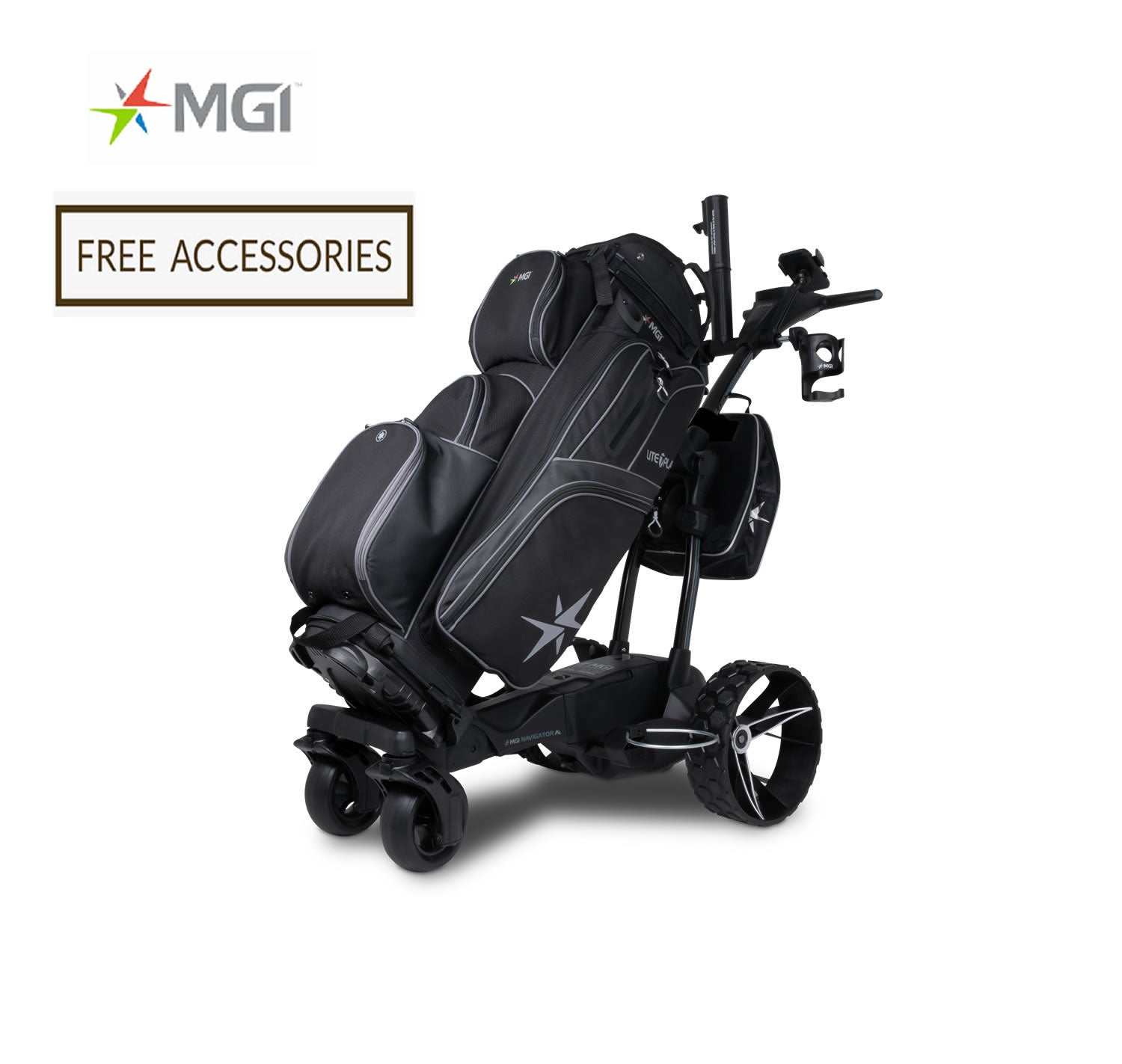 MGI Ai Navigator GPS+ Lithium Remote Control Golf Caddy