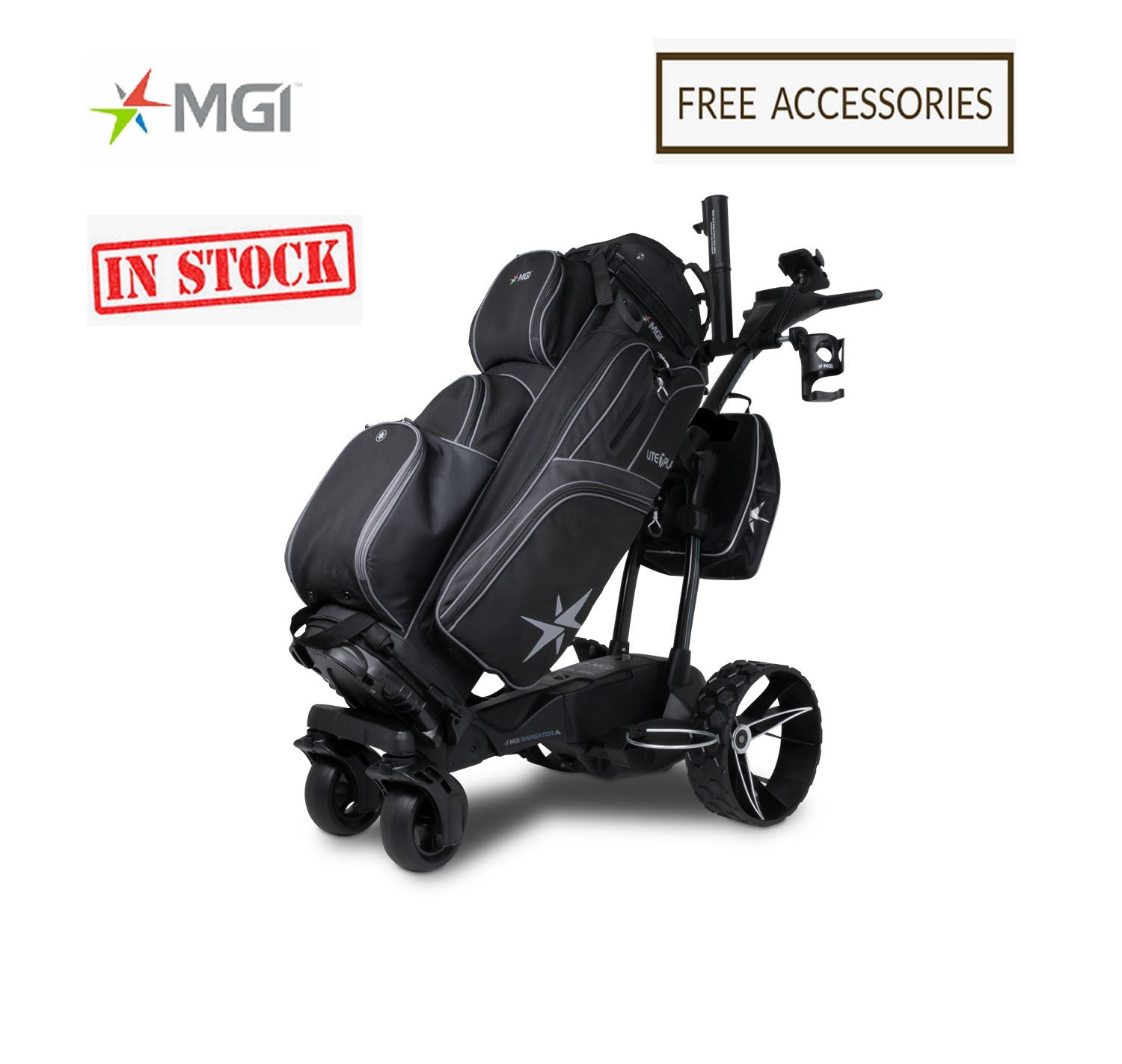 MGI Ai Navigator GPS+ Lithium Remote Control Golf Caddy