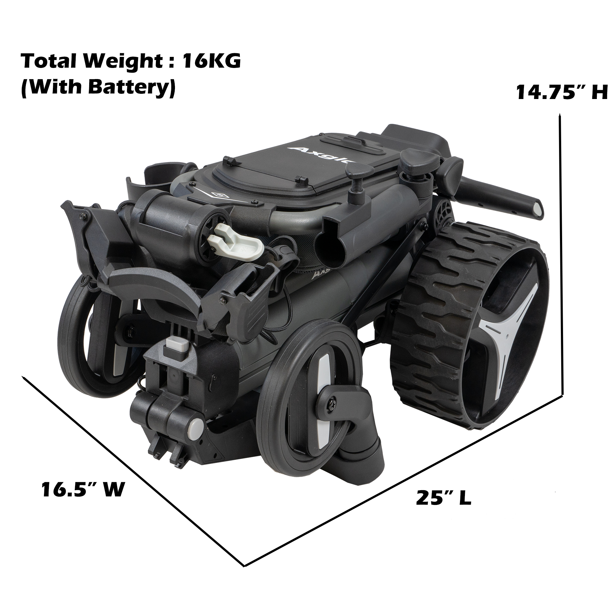Axglo E5 Follow/Remote Electric Golf Caddy