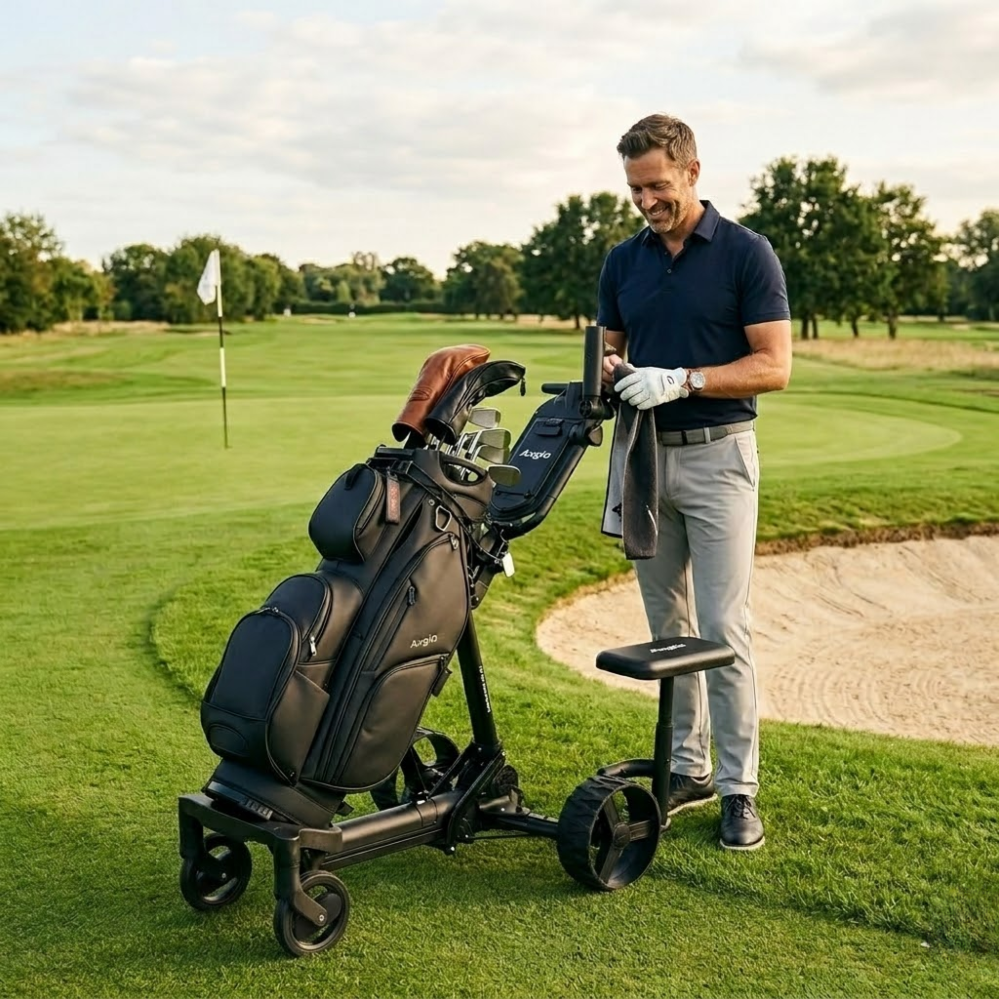 Axglo E5 Par Assist Remote (Non-Follow) Electric Golf Caddy