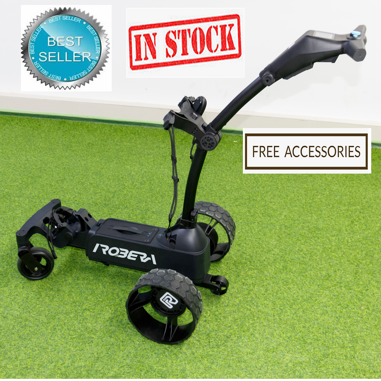 Robera Pro Ai-Powered Follow/Remote Electric Golf Caddy